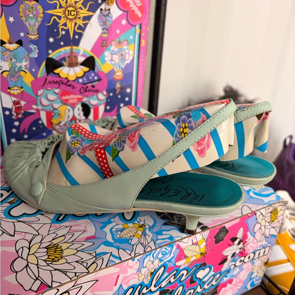 Irregular Choice Mint Kitty Heels - image 3